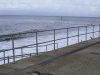 Værn ved strandkyst i England