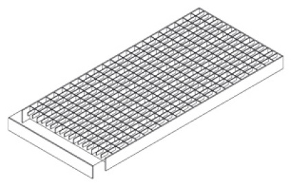 Tegning af kørerist med 20x40 mm masker